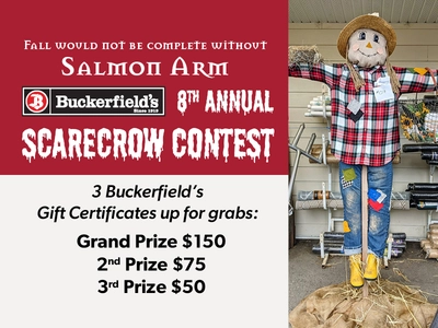 Salmon Arm Scarecrow Contest Entries Sept. 15-Oct. 15