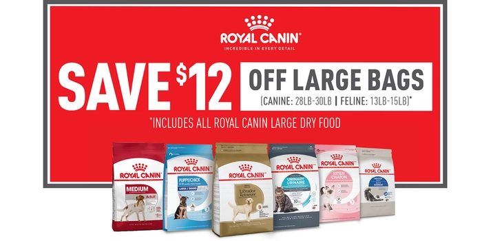 Royal Canin Pet Food Large Bags