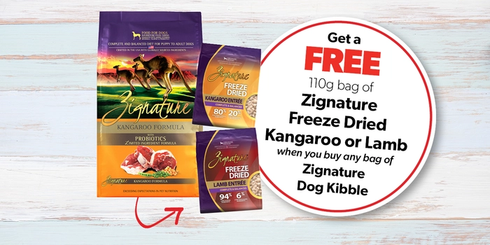 Zignature Freeze Dried Kangaroo or Lamb