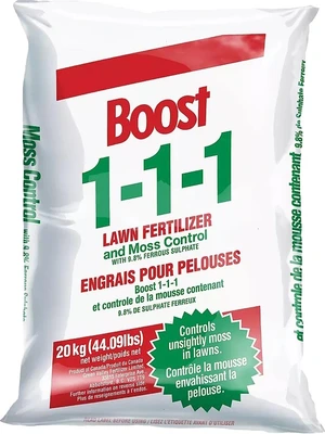 Boost 1-1-1 Moss Control Lawn Fertilizer 20kg