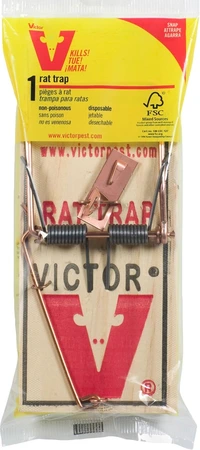 Victor Rat Trap Metal Plate Wrapped