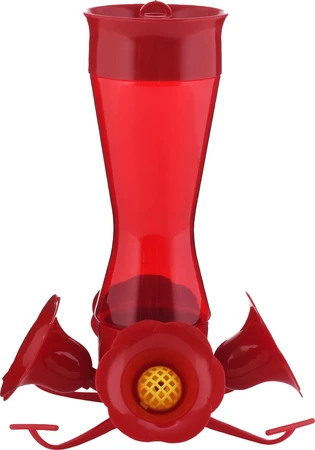 Perky Pet Hummingbird Feeder 8oz Pinch Waist Plastic Red