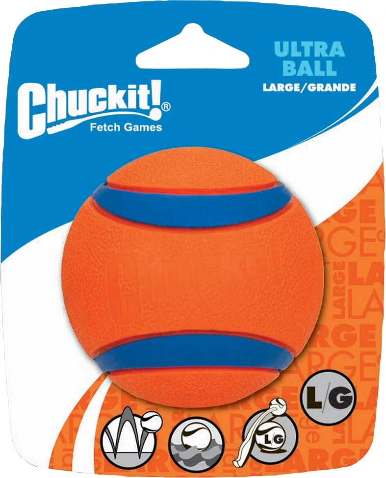 Chuckit Ultra Ball 2-Pack - Large Orange Dog Ball For Fetch