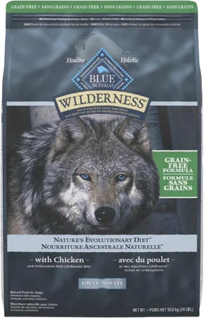 Blue Wilderness GF Adult Chicken Dog Food 24lb