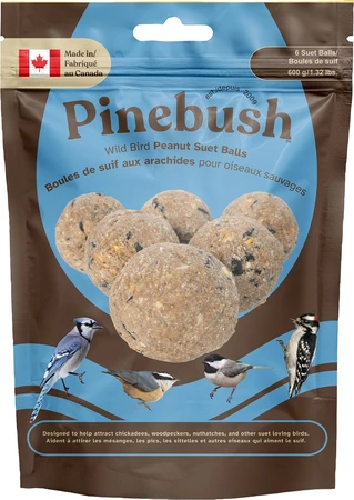 Pinebush Small Peanut Suet Balls 6pk