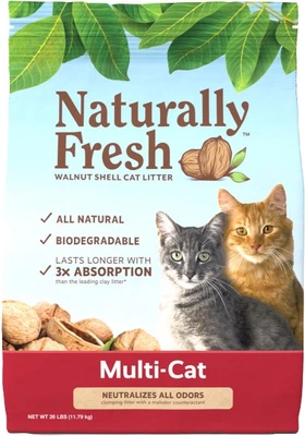Naturally Fresh Multi-Cat Quick-Clumping Litter 26lb
