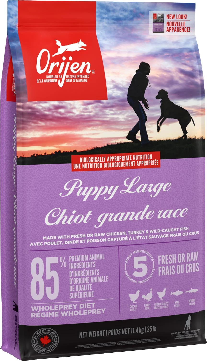 Orijen puppy large breed 11.4 kg clearance
