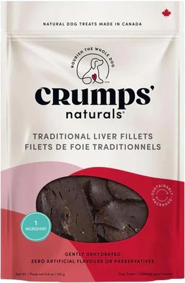 Crumps' Naturals Traditional Liver Fillets Dog Treat 192g