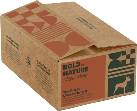 Bold By Nature Mega Chicken Free Variety Patties Pack Dog Food 24lb
