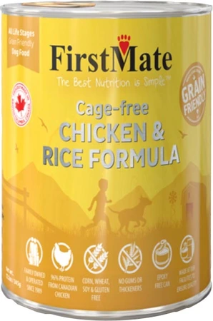Firstmate Grain Friendly Cage Free Chicken/Rice Dog Food 12.2oz