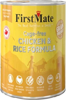 Firstmate Grain Friendly Cage Free Chicken/Rice Dog Food 12.2oz