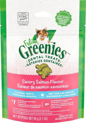 Greenies Feline Dental Treat Savoury Salmon 2.1oz