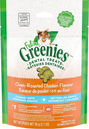 Greenies Feline Dental Treat Roasted Chicken 2.1oz