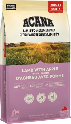 Acana Singles Lamb With Apple Recipe Dog Food 10.8kg