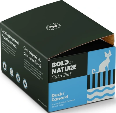Bold By Nature Duck Patties Cat Food 3 lb