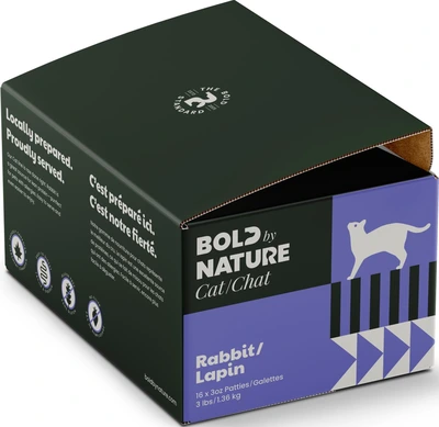 Bold By Nature Rabbit Patties Cat Food 3 lb