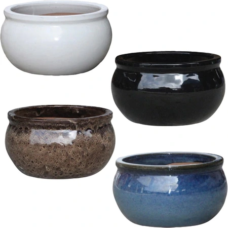 Gardenstar Glazed Belly Planter - Large