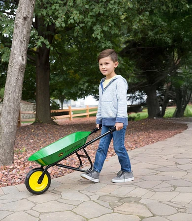John Deere Steel Wheelbarrow Toy