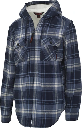 Tough Duck Women's Plush Pile-Lined Flannel Navy/Blue X-Small