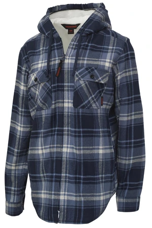 Tough Duck Women's Plush Pile-Lined Flannel Navy/Blue 2X-Large