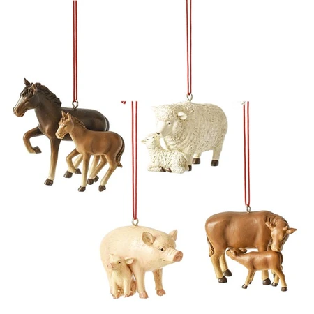 Ganz Baby Farm Animal Ornaments