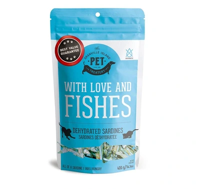 Granville Island With Love And Fishes Sardine Dog Treats 400g