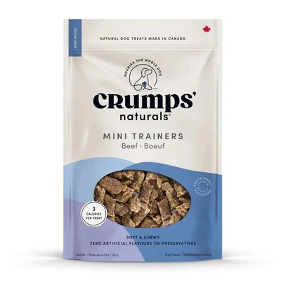 Crumps' Naturals Mini Trainers Beef Dog Treat 132g