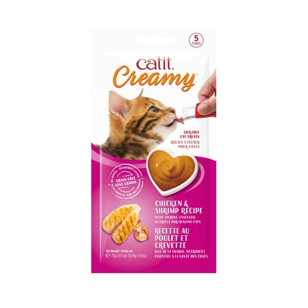 Catit Creamy Lickable Chicken & Shrimp 5pk