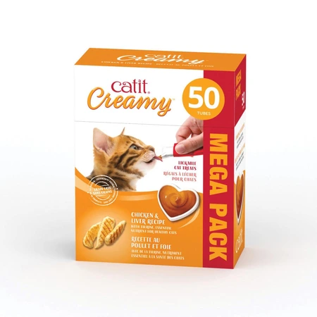Catit Creamy Lickable Chicken Mega 50pk