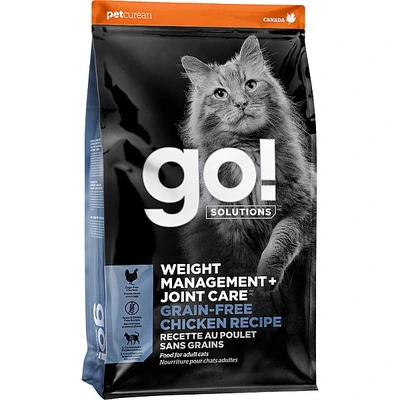 Go! Weight Management+Joint Care Grain Free Chicken Cat Food 16lb