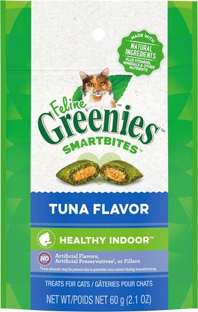 Greenies Feline Smart Bites Indoor Tuna 2.1oz