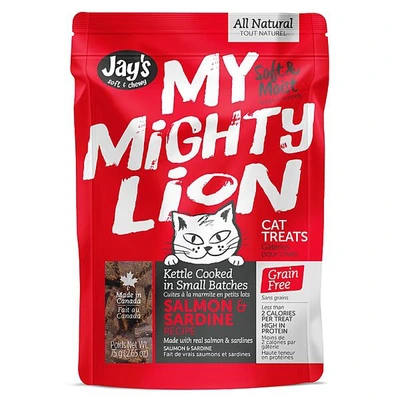 Jay's My Mighty Lion Salmon Cat Treat 75g