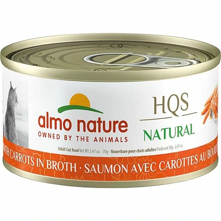 Almo HQS Salmon With Carrots In Broth Cat Food 70g