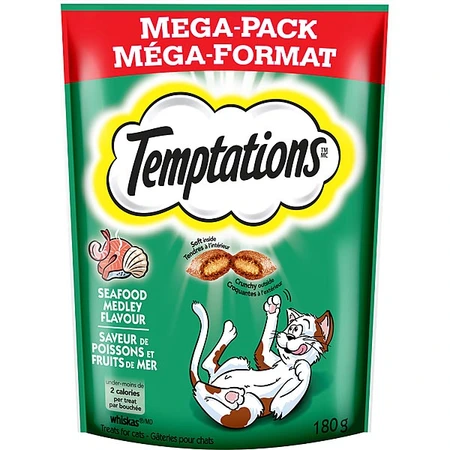 Temptations Seafood Medley Cat Treat 180g