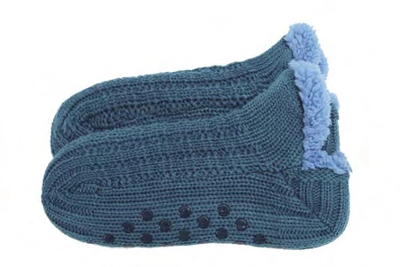 Snoozies Women's What A Gem Sherpa Sock Turquoise