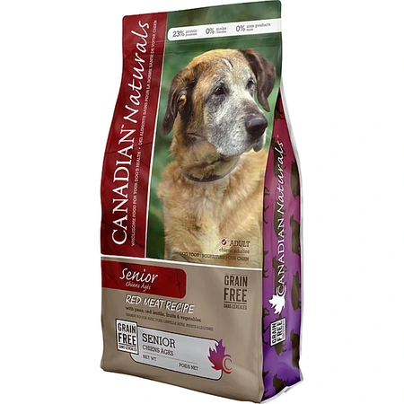 Canadian Naturals Grain Free Red Meat Senior Dog Food 24lb