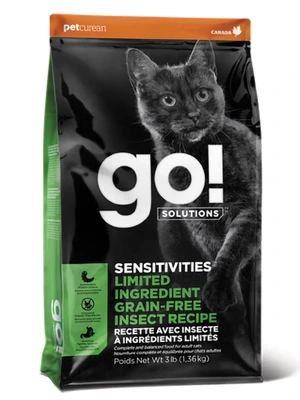 Go! Sensitivities Limited Ingredient Grain Free Insect Cat Food 3lb