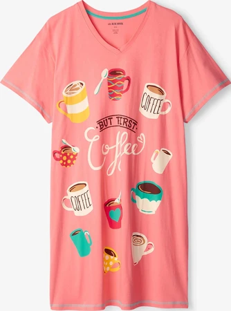 Hatley But First Coffee Sleepshirt O/S