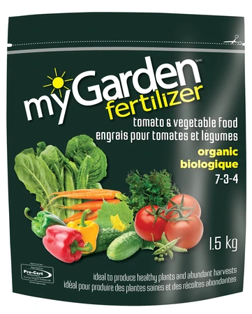 MyGarden 7-3-4 Pro-Cert Organic Tomato & Vegetable Fertilizer 1.5kg
