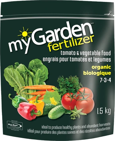 MyGarden 7-3-4 Pro-Cert Organic Tomato & Vegetable Fertilizer 1.5kg