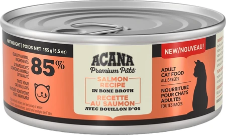 Acana Premium Pate Salmon Recipe Cat Food 155g