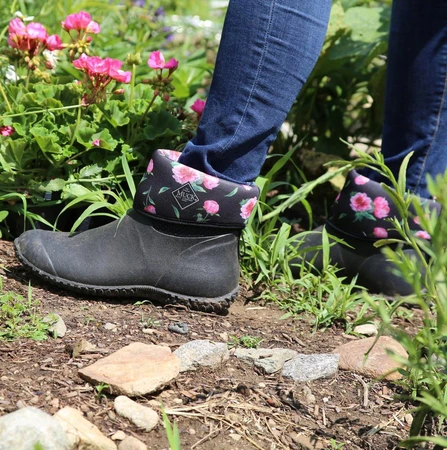 Muck Women's Muckster II Mid Boot Black & Roses SZ 8