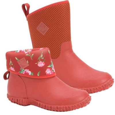 Muck Women's Muckster II Mid Boot Red Floral SZ 5