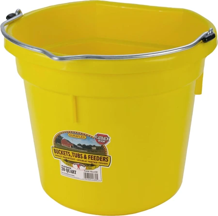 Miller Flatback Bucket 20qt Yellow