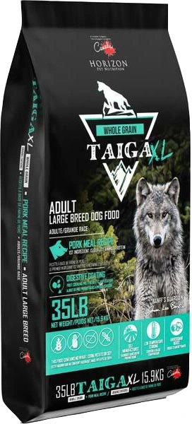 Taiga Whole Grain XL Large Breed Pork Dog Food 35lb Buckerfield s BC s Original Country Store