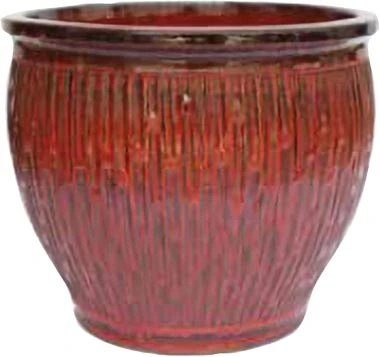 Border Concepts Rossellini Planter Tropical Red 11.75x10.25"
