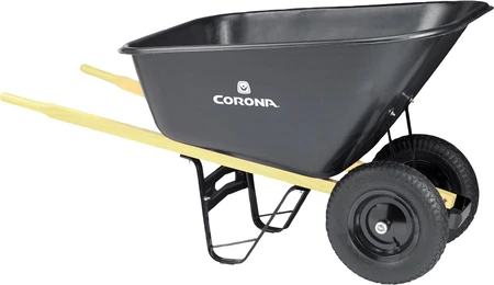 Poly Wheelbarrow 10cuft With Wood Handles