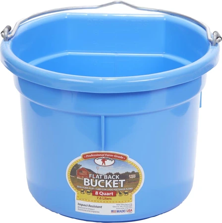 Flatback Bucket 8qt Berry Blue