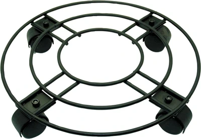 Round Plant Caddy 15" Black